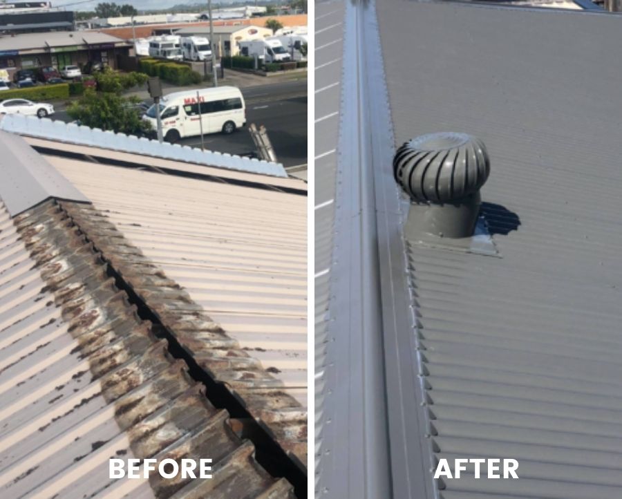 Before And After - Reliable Experts in Commercial Roofing Sunshine Coast