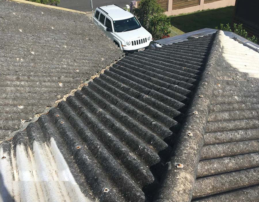 Asbestos Roofing Before