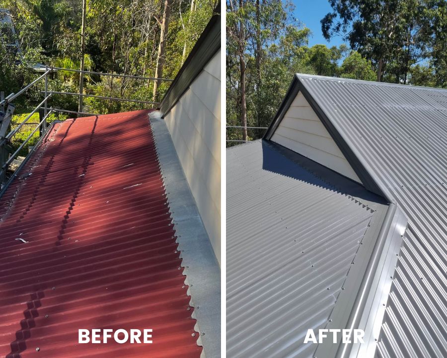 Before After Re Roofing Eatons Hills
