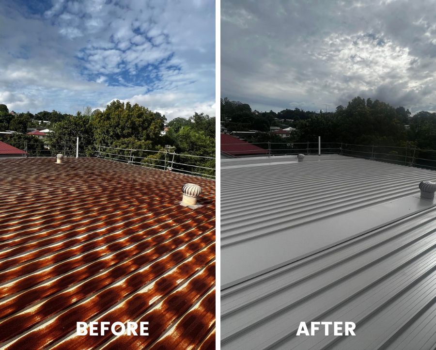 Before After Re Roofing Nambour