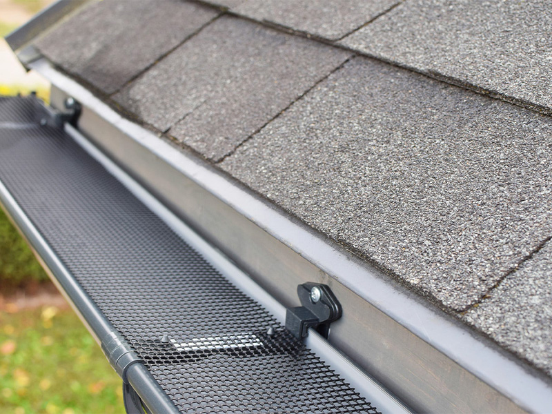 Gutter Guard Installation Project by Resi Metal Roofing